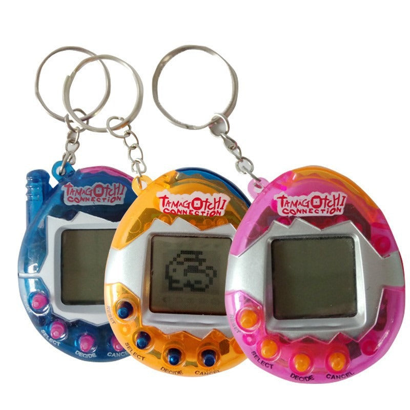 Mini Virtual Pet Game Keychain for Portable Daily Fun