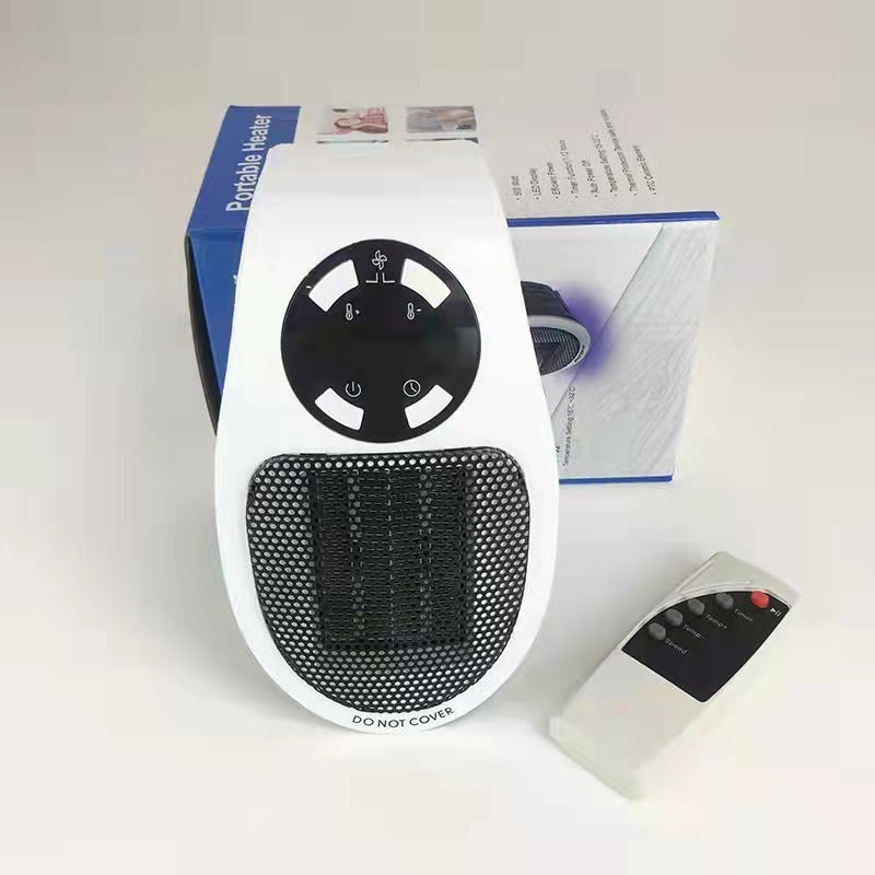Mini Plug-In Space Heater with Timer & Overheat Protection