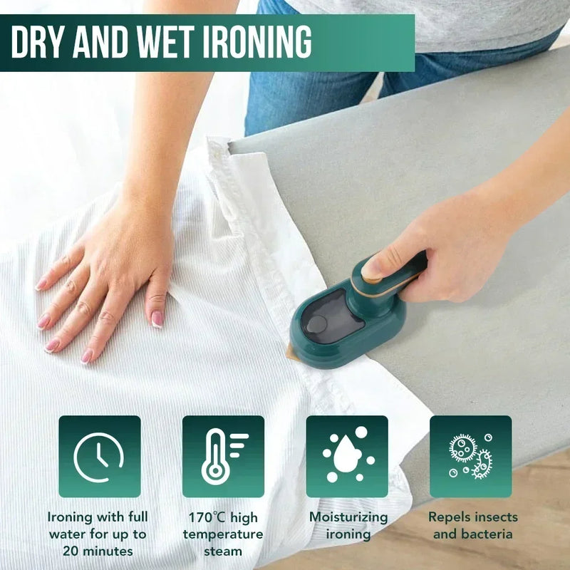 Handheld Garment Steamer & Iron for Fast Wrinkles