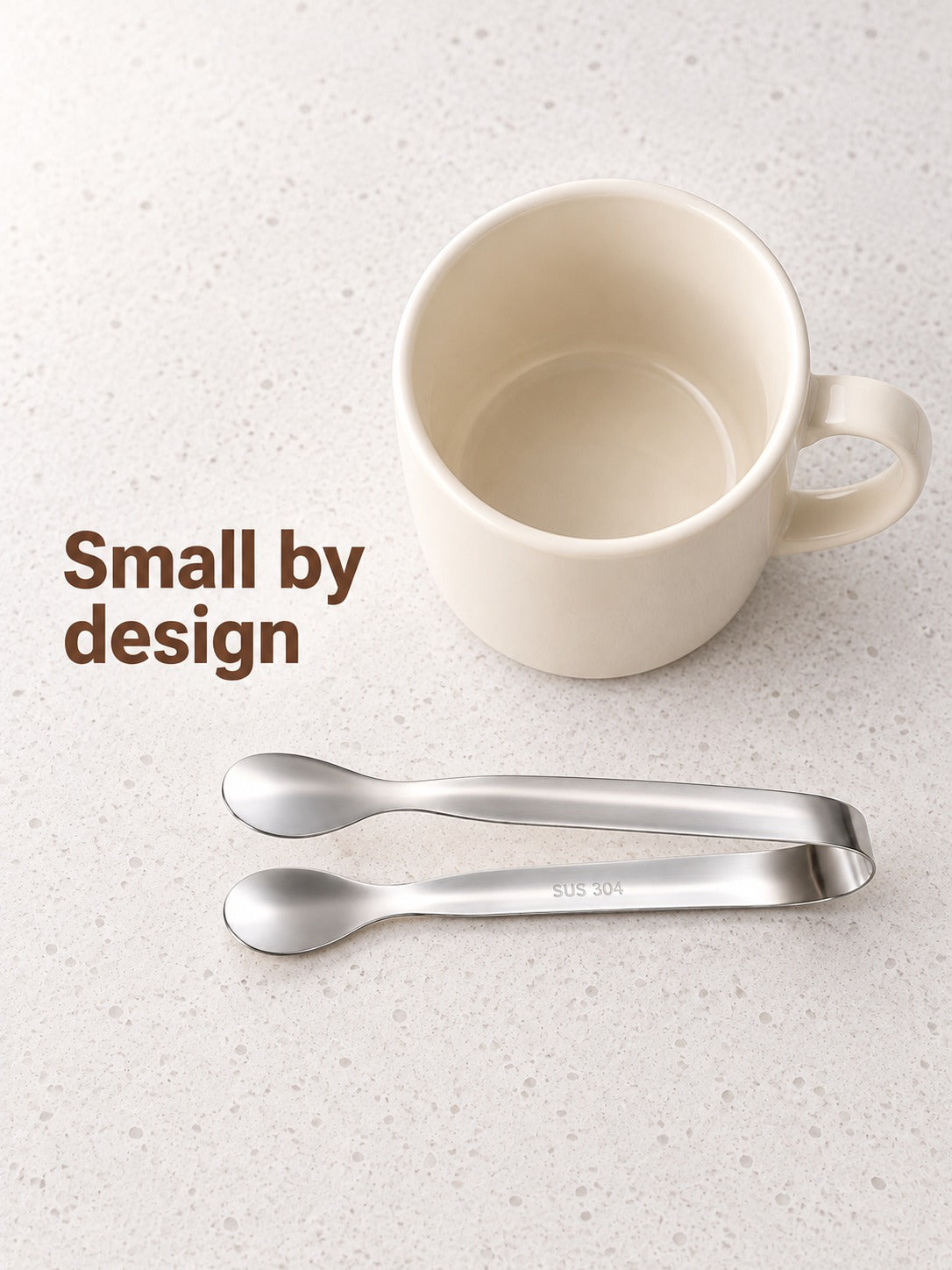 Mini Stainless Steel Ice Tongs for Clean Cube Service
