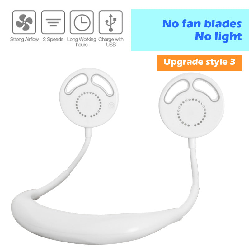 Portable Neck Fan with 360° Airflow & Aroma Tablet