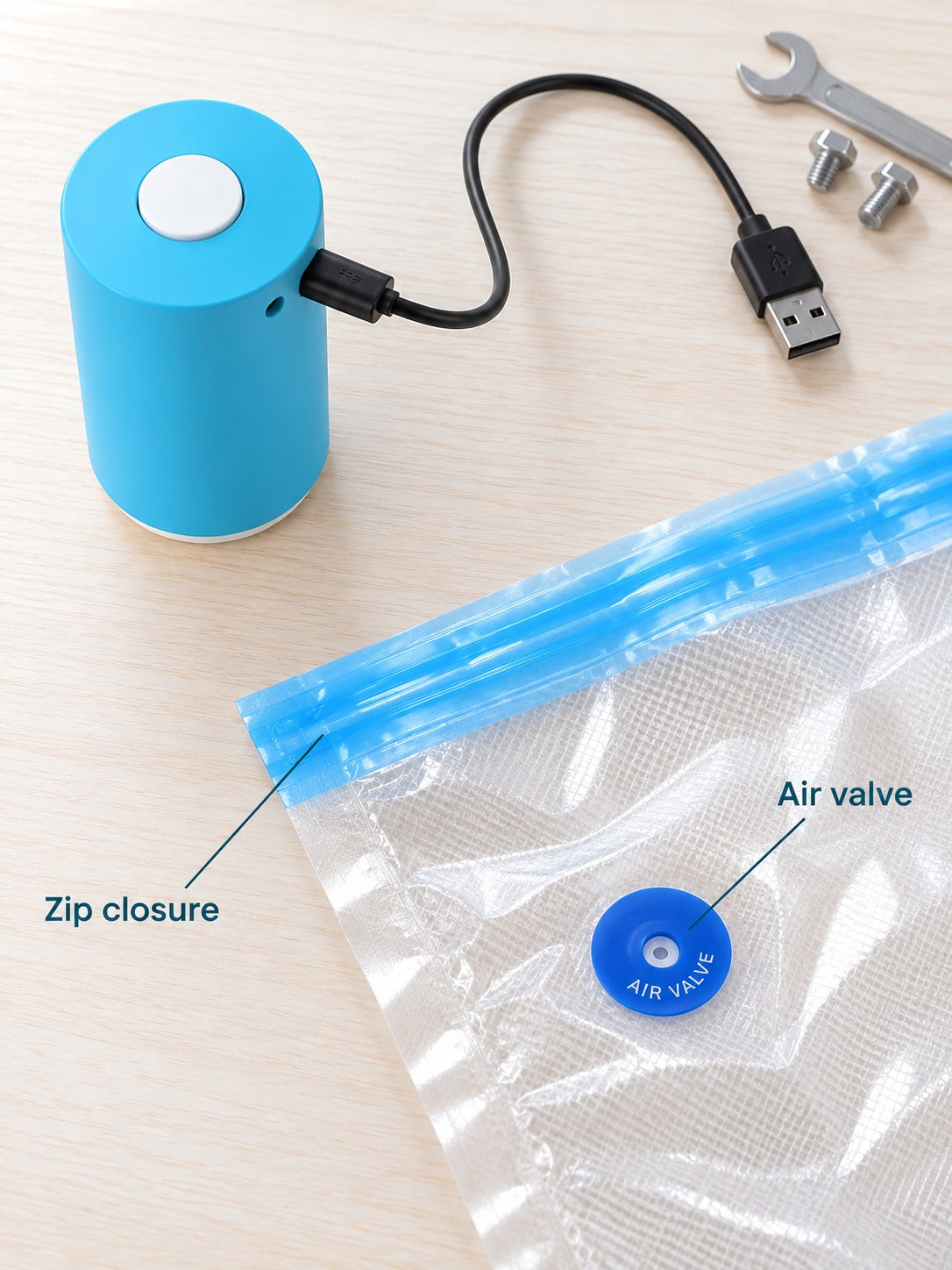 Mini Vacuum Sealer Pump: Save 80% Storage Space Fast