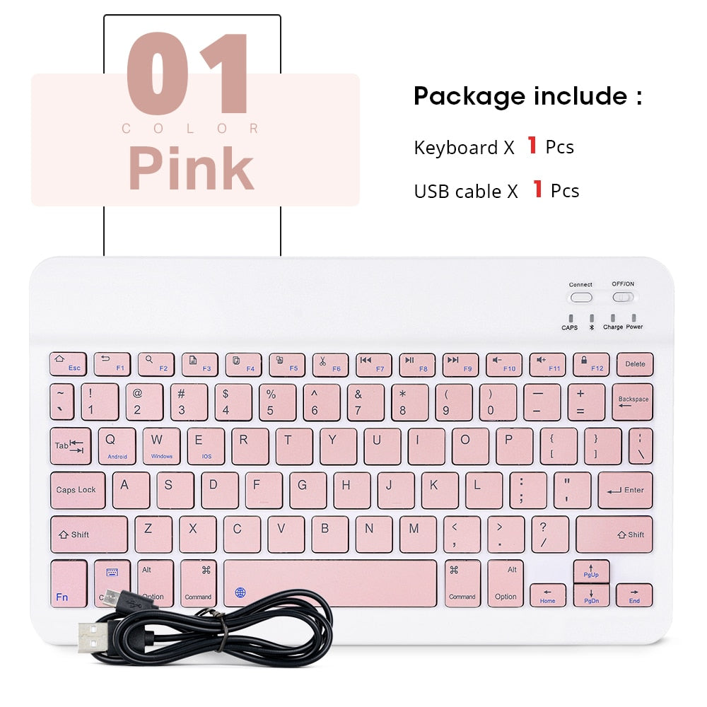 Ultra-Thin Bluetooth Keyboard for iPad and Phone