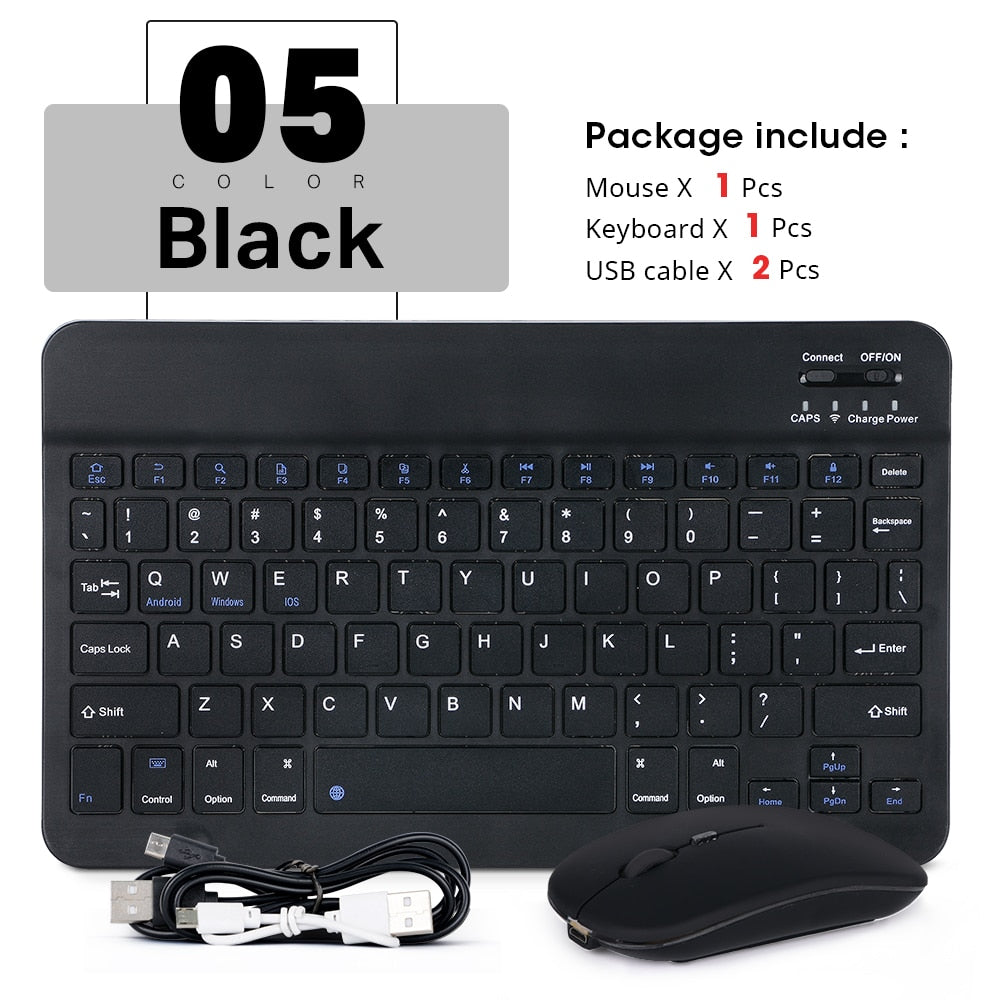 Ultra-Thin Bluetooth Keyboard for iPad and Phone