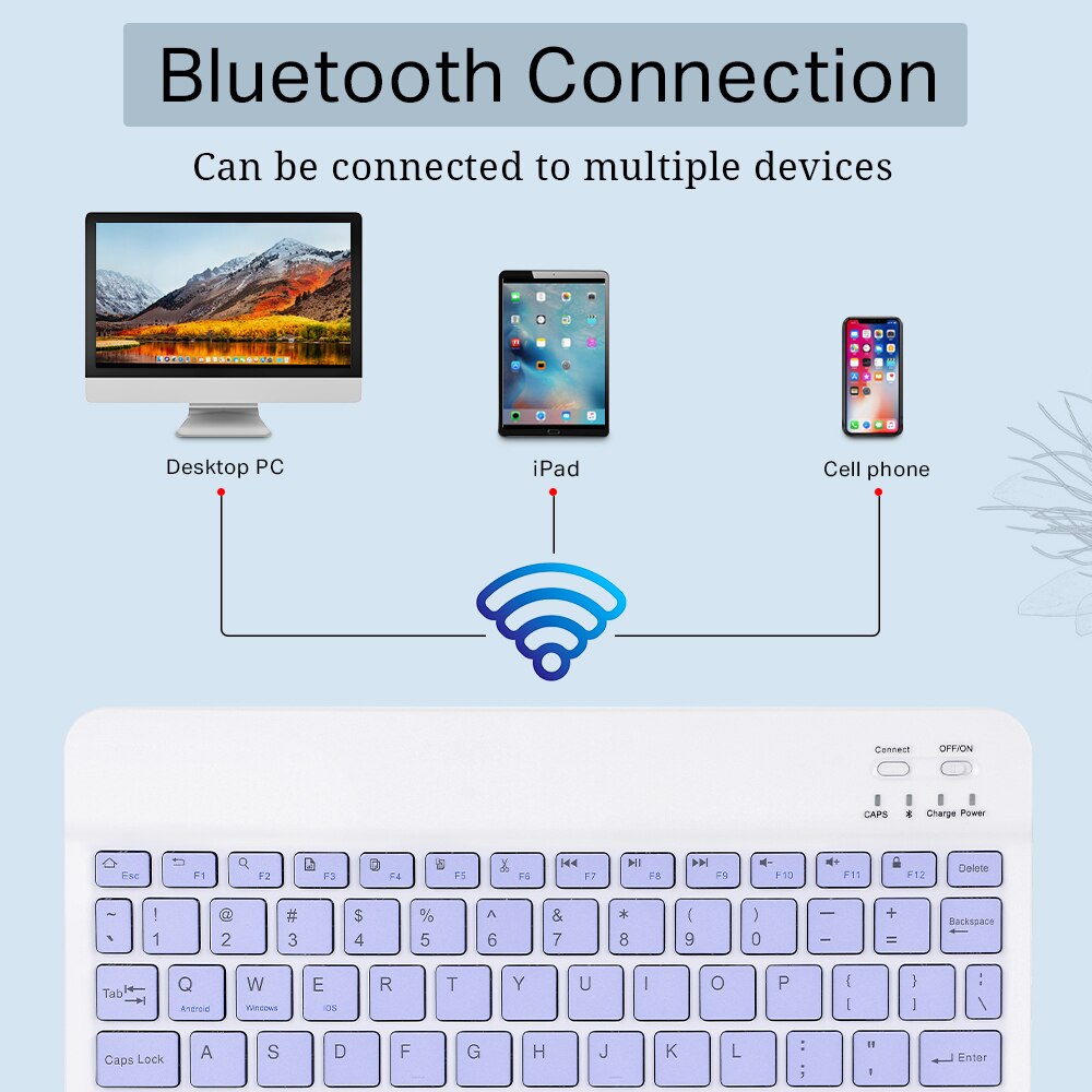 Ultra-Thin Bluetooth Keyboard for iPad and Phone