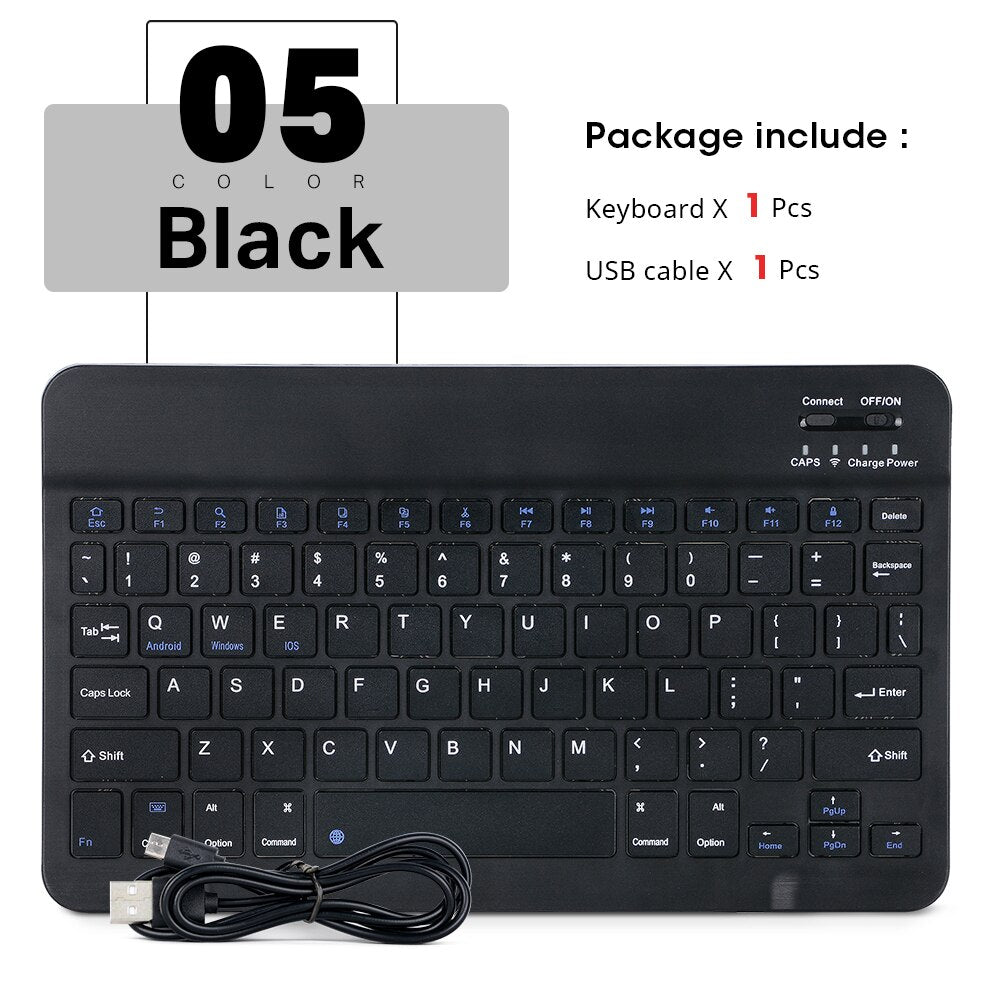 Ultra-Thin Bluetooth Keyboard for iPad and Phone