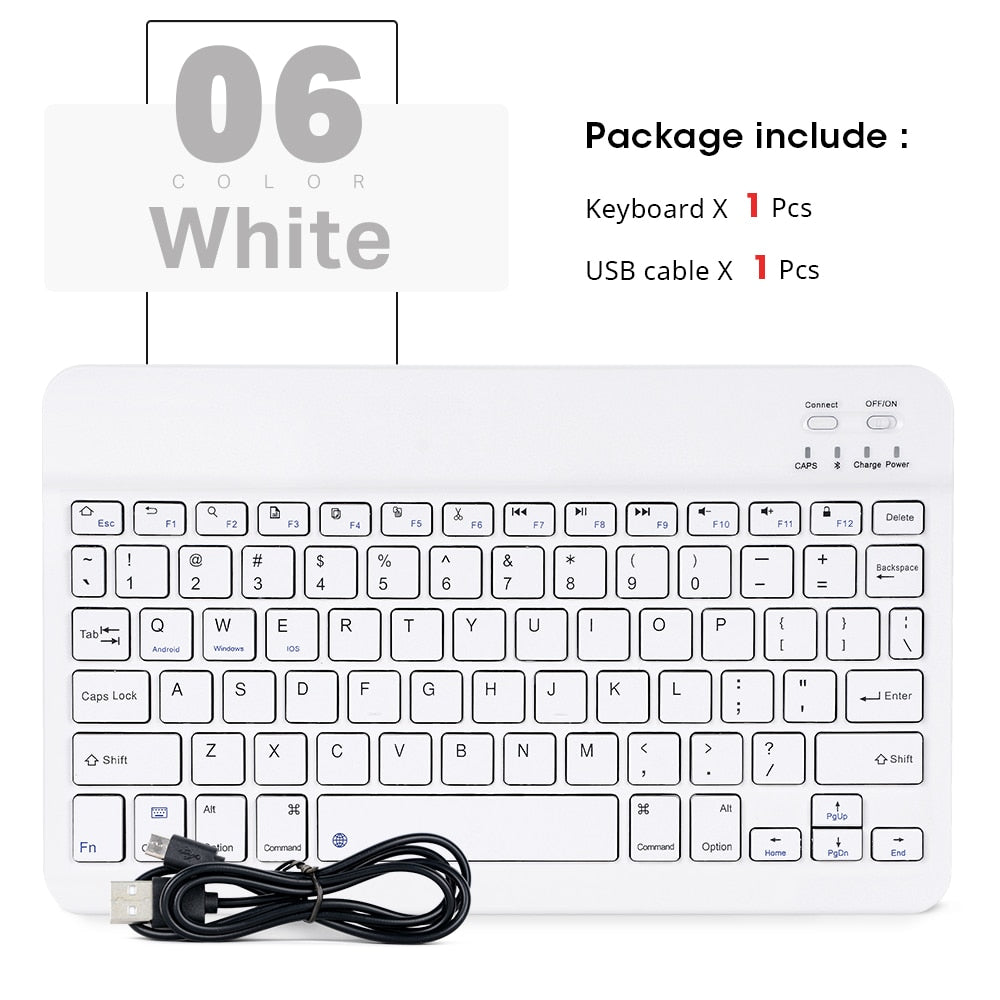Ultra-Thin Bluetooth Keyboard for iPad and Phone