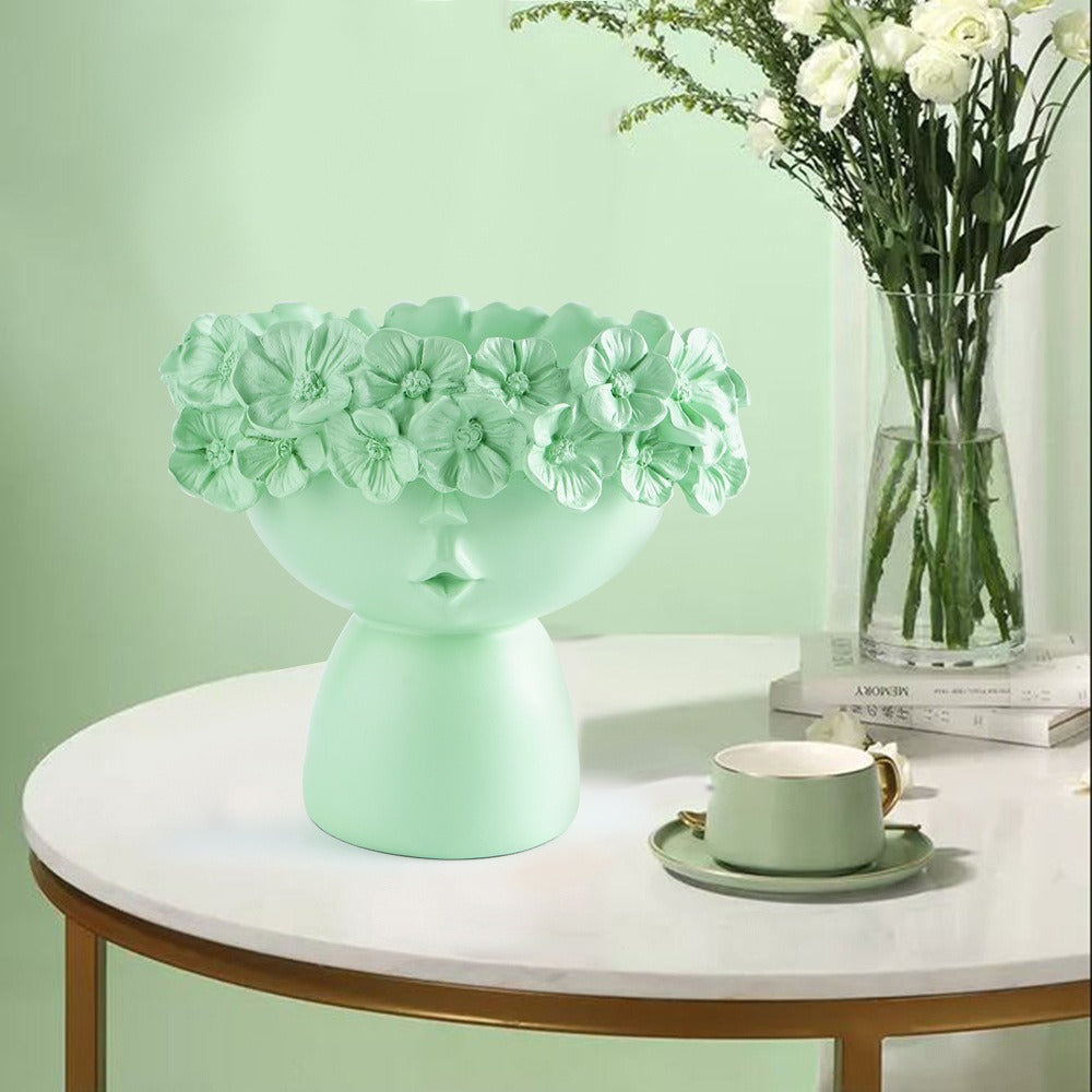 Ceramic Face Planter for Playful Small-Space Decor