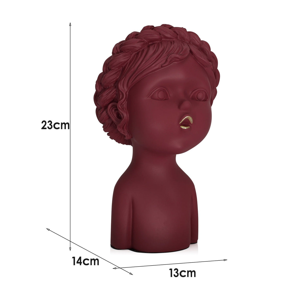 Minimalist Resin Girl Ornament for Modern Shelf Decor