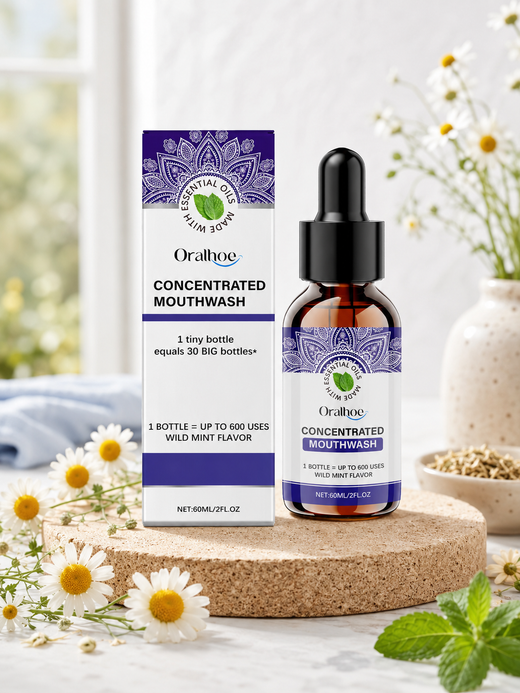Concentrated Wild Mint Mouthwash — 600 Uses, Fresh Breath