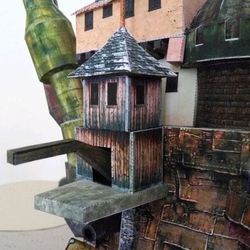 3D Paper Castle Model DIY Fantasy Display Craft Ornament