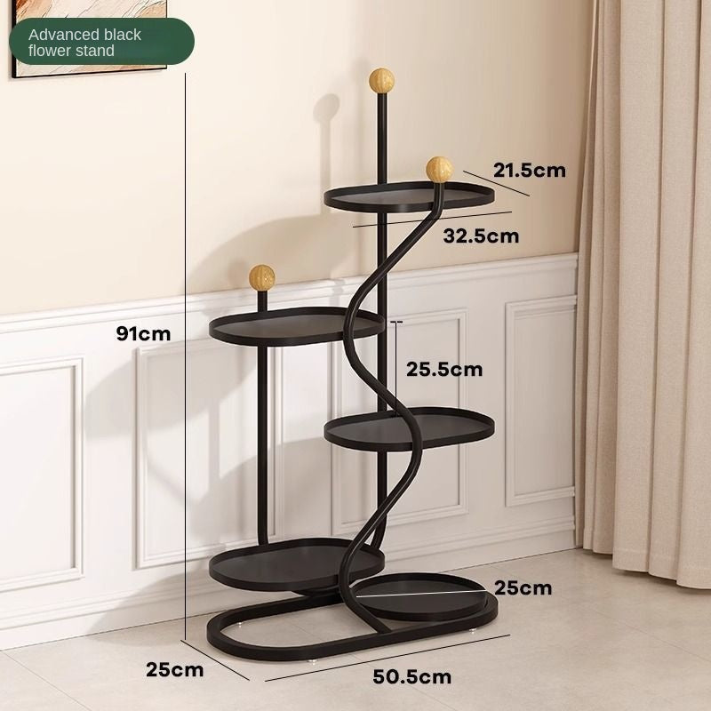Mobile Plant Stand with Wheels for Stylish Small Spaces
