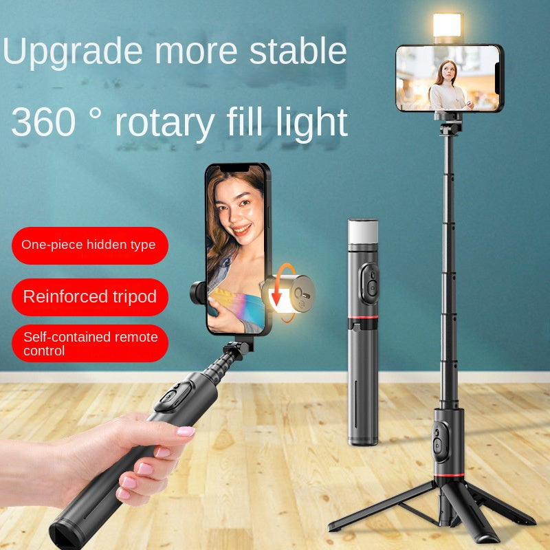 Bluetooth Selfie Stick Tripod with Fill Light & Remote