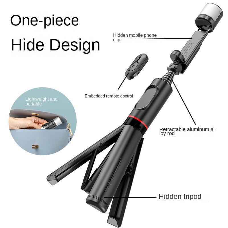 Bluetooth Selfie Stick Tripod with Fill Light & Remote