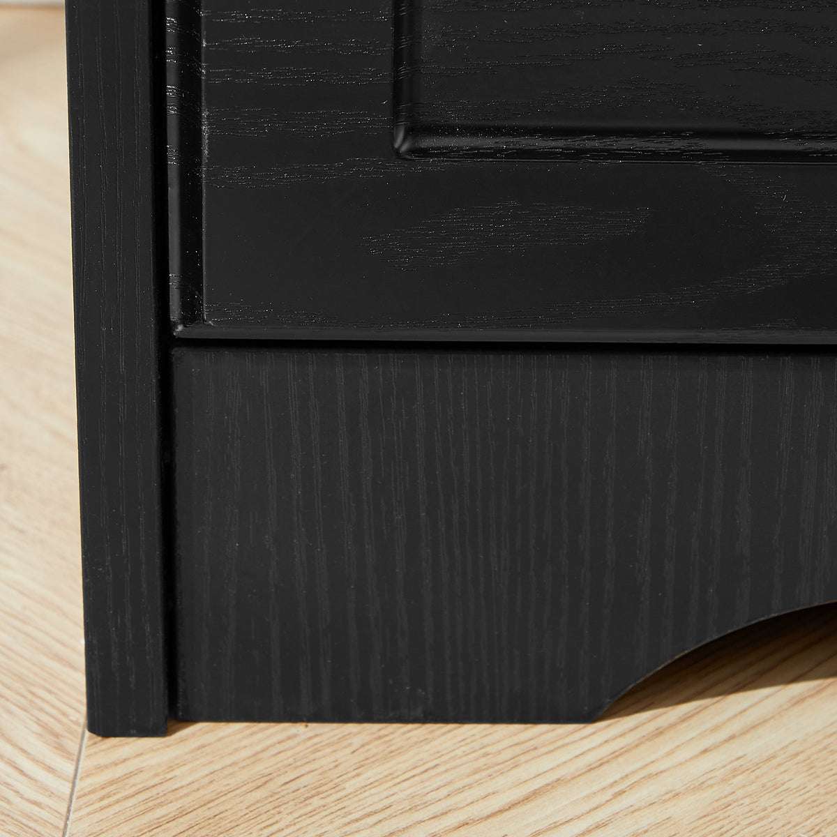 7 Drawer Black Dresser for Bedroom with Clothes Storage