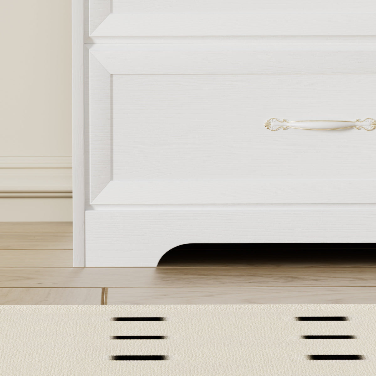7 Drawer Dresser Chest with Anti-Tip Safety in White
