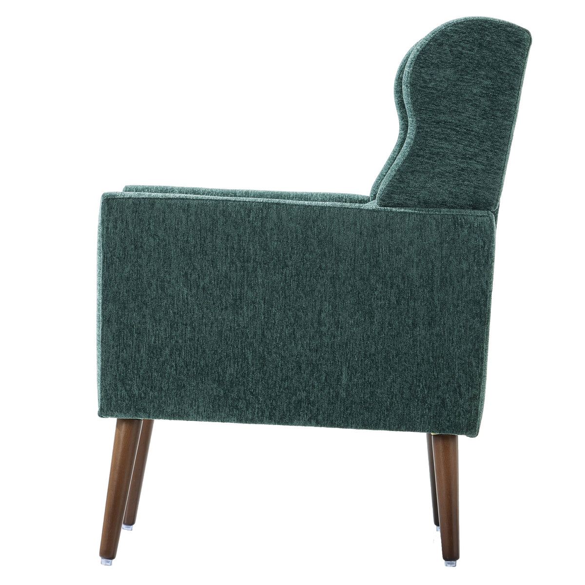 Tufted Mid-Century Accent Chair with Lumbar Pillow
