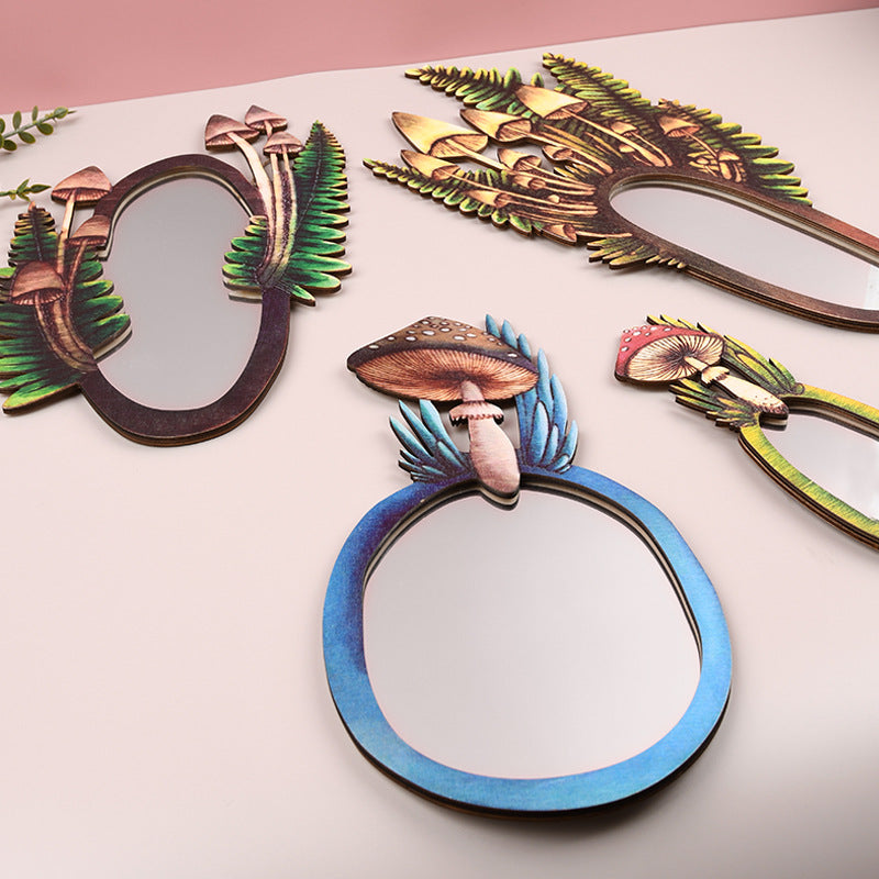 Wooden Decorative Wall Mirror for Woodland-Inspired Charm