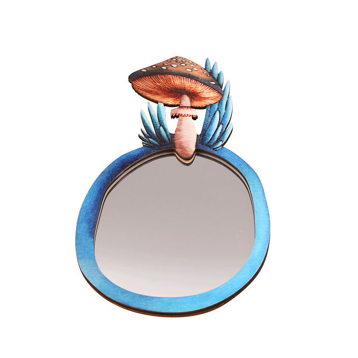 Wooden Decorative Wall Mirror for Woodland-Inspired Charm