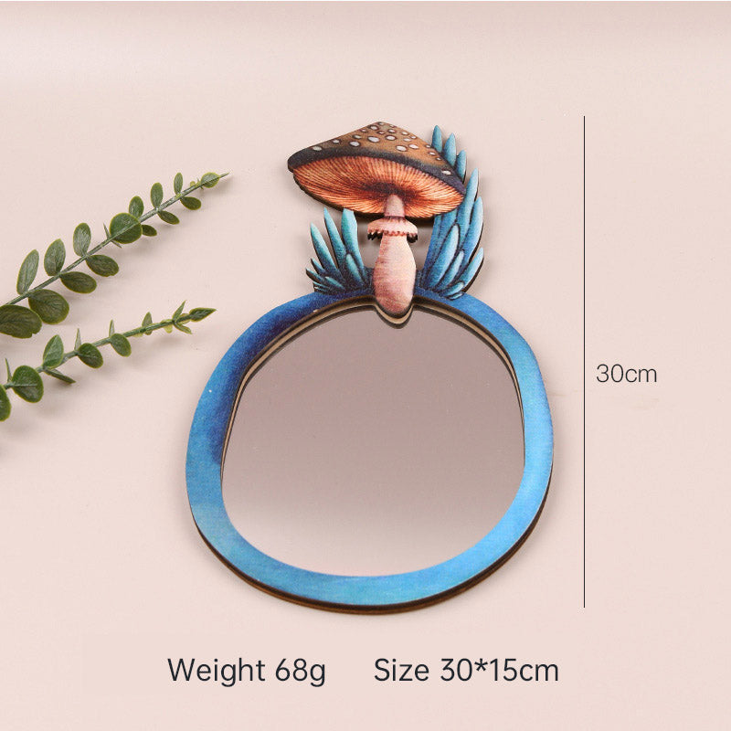 Wooden Decorative Wall Mirror for Woodland-Inspired Charm