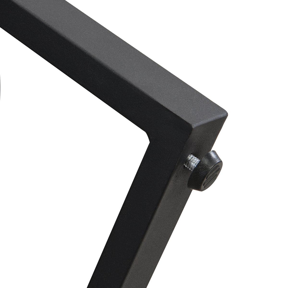 Black Faux Marble Coffee Table with Display Shelves