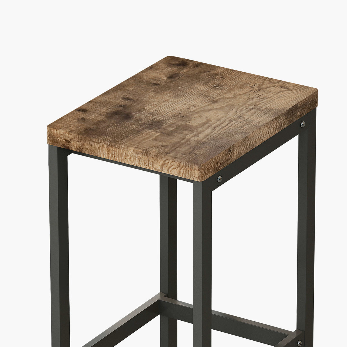 Rustic Pub Table Set with 3 Stools for Small Kitchens