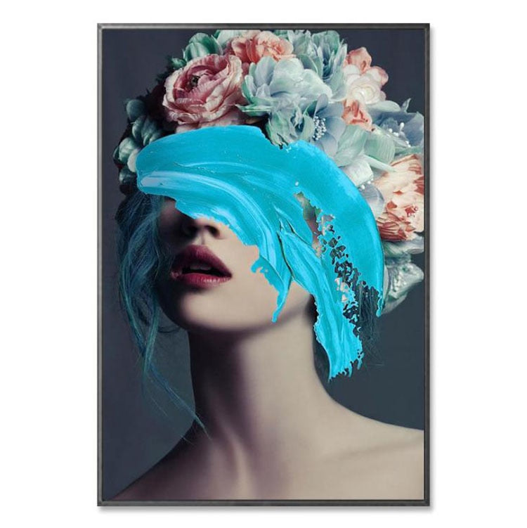Framed Floral Canvas Wall Art for Modern Interiors