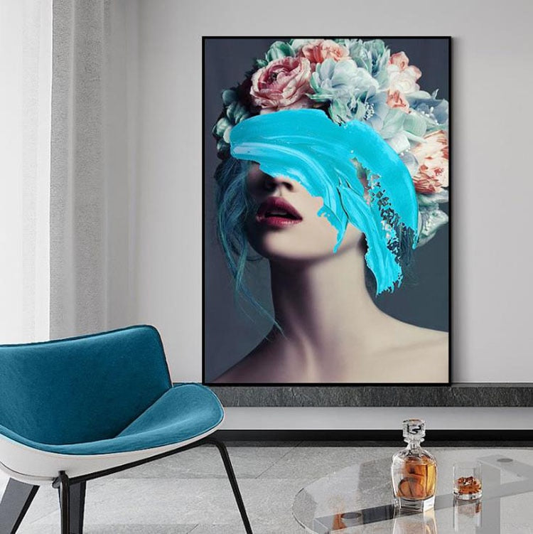 Framed Floral Canvas Wall Art for Modern Interiors