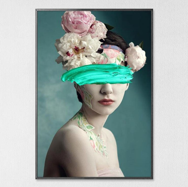 Framed Floral Canvas Wall Art for Modern Interiors