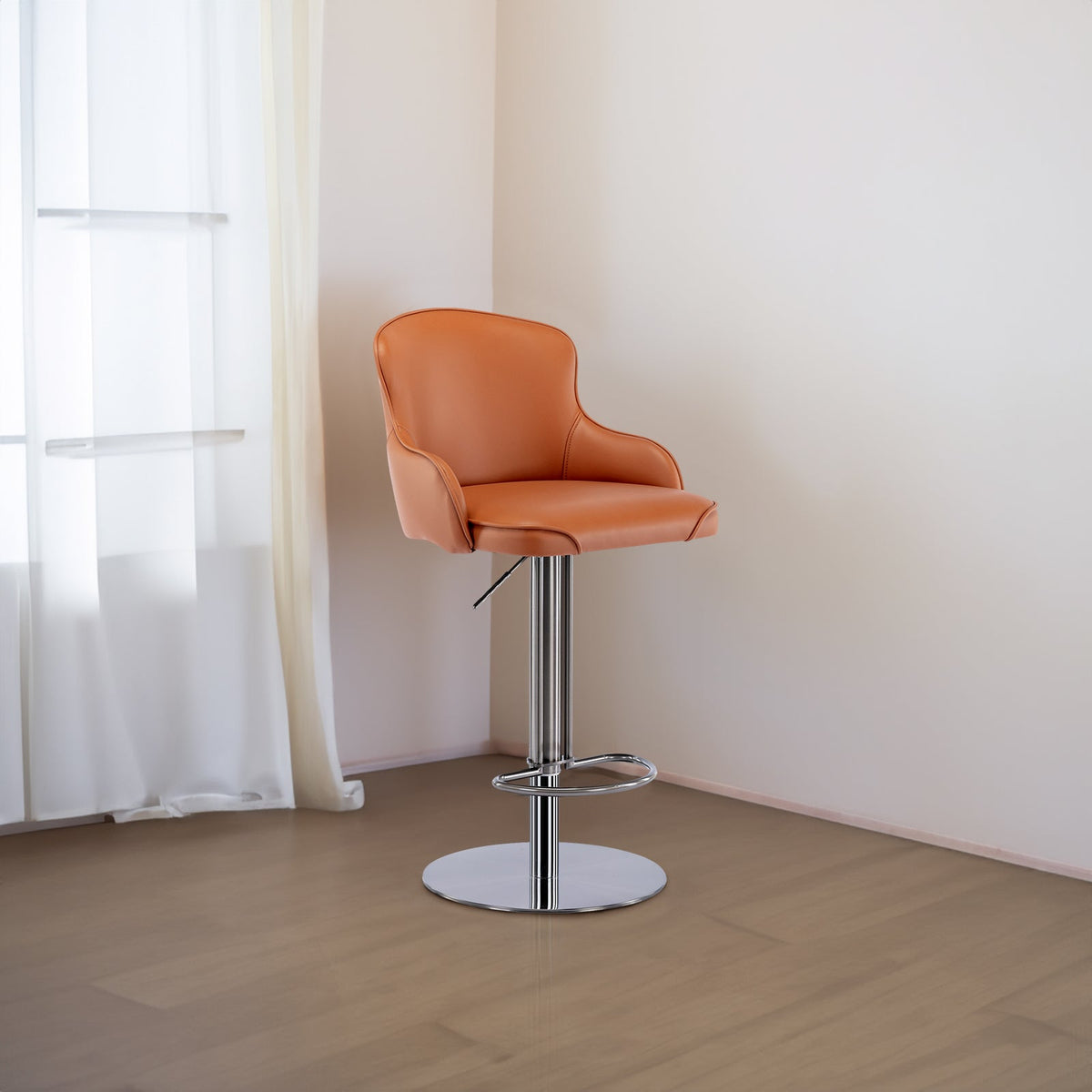 Adjustable Modern Bar Chair with Gas Lift Swivel