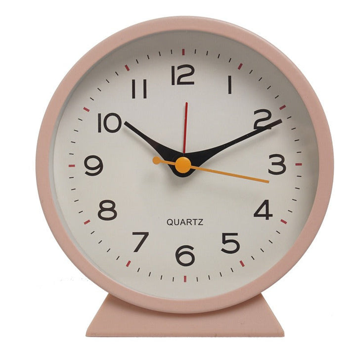 Metal Alarm Clock 4.5in Silent Minimalist Bedside Clock