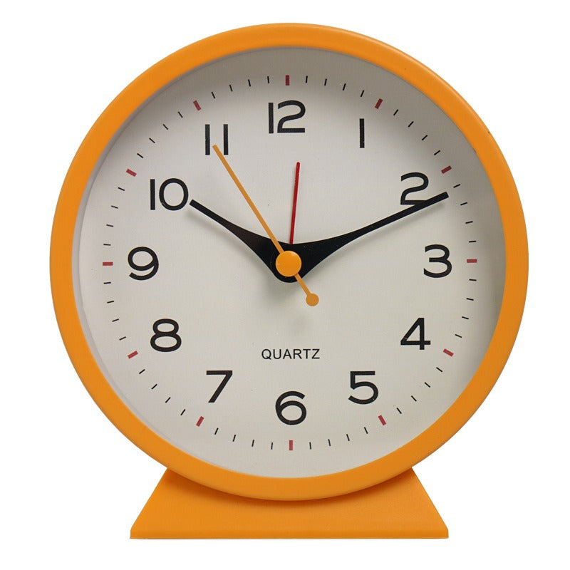 Metal Alarm Clock 4.5in Silent Minimalist Bedside Clock