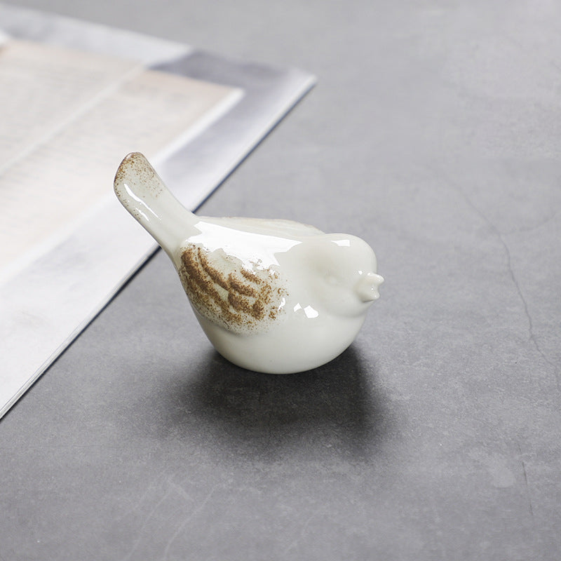 Nordic Ceramic Bird Decor for Elegant Shelves & Desks