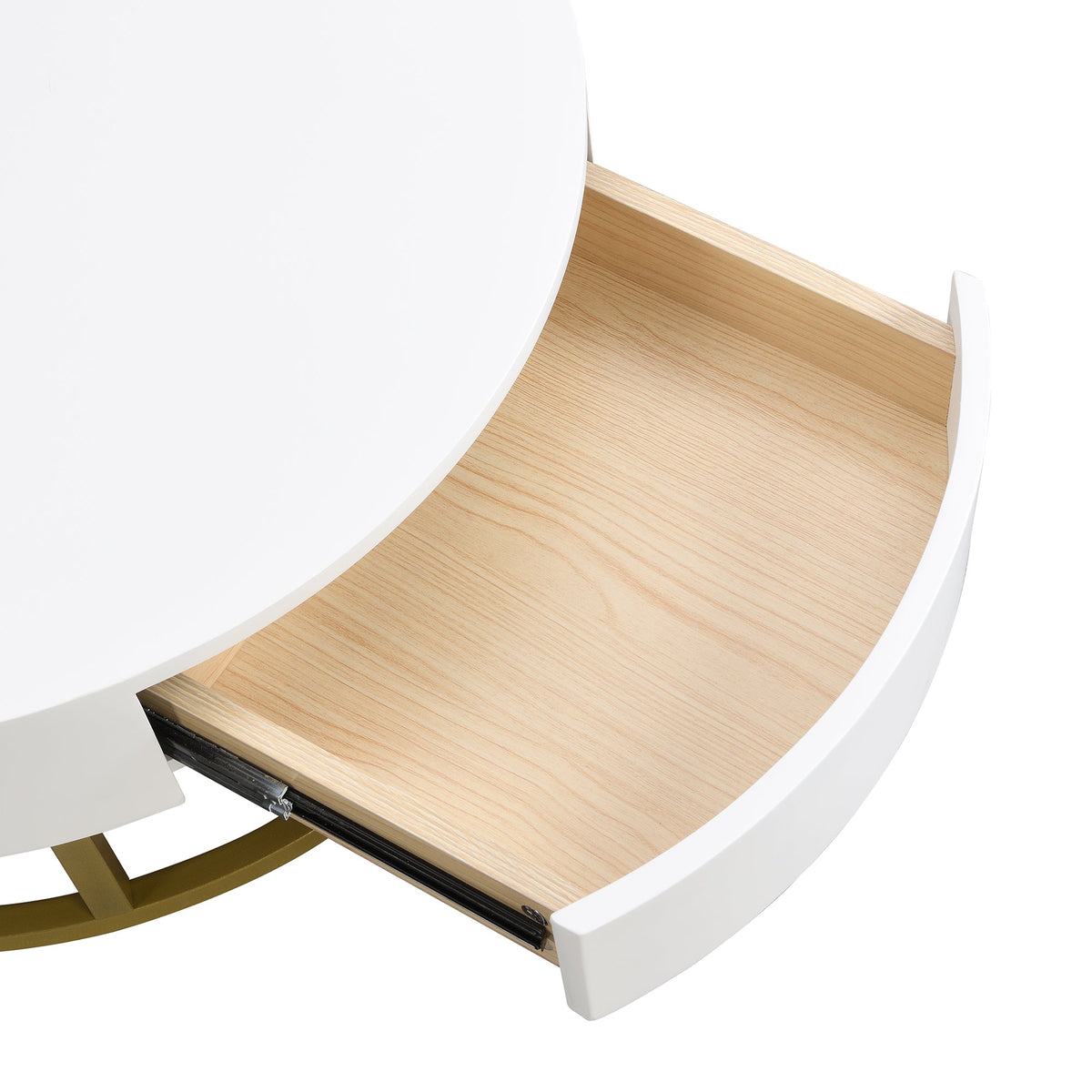 Round Nesting Coffee Table with Lift Top & Hidden Storage
