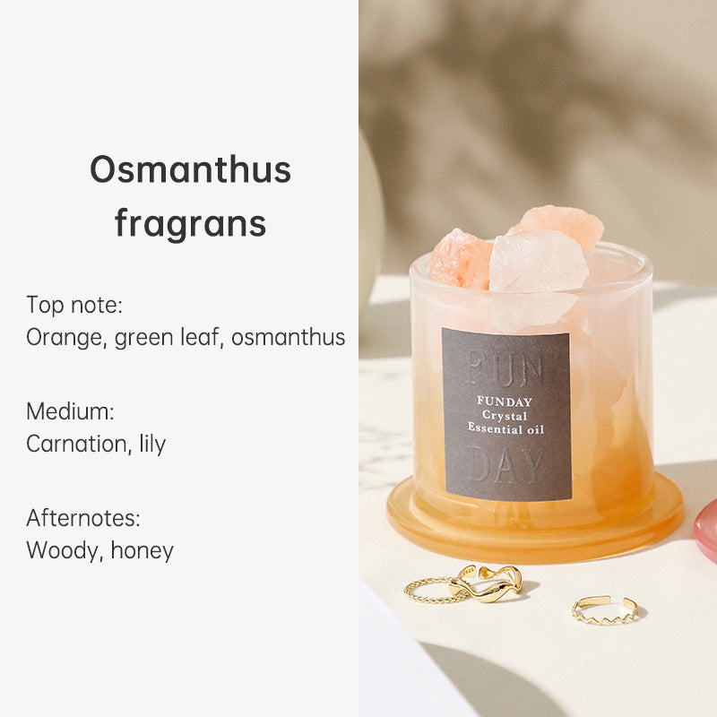 Rose Quartz Crystal Diffuser for Fire-Free Home Scent
