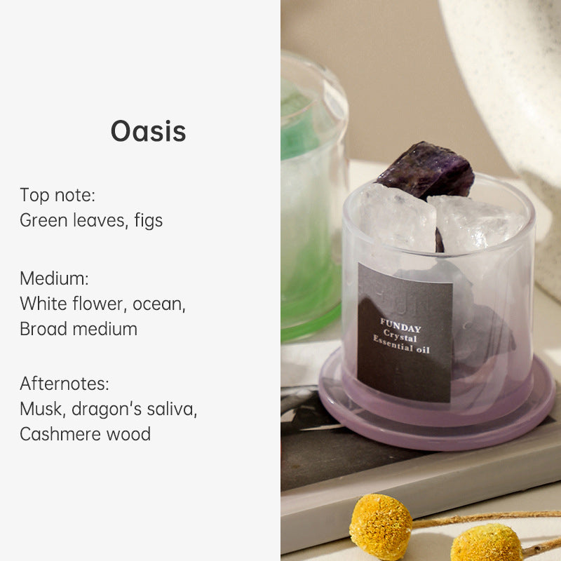 Rose Quartz Crystal Diffuser for Fire-Free Home Scent