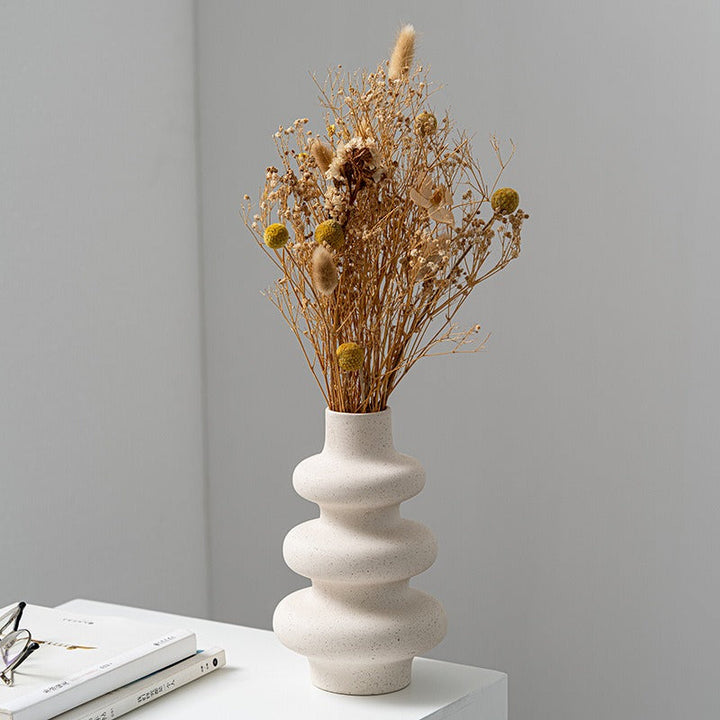 Ceramic Vase for Elevated Neutral Flower Arrangements