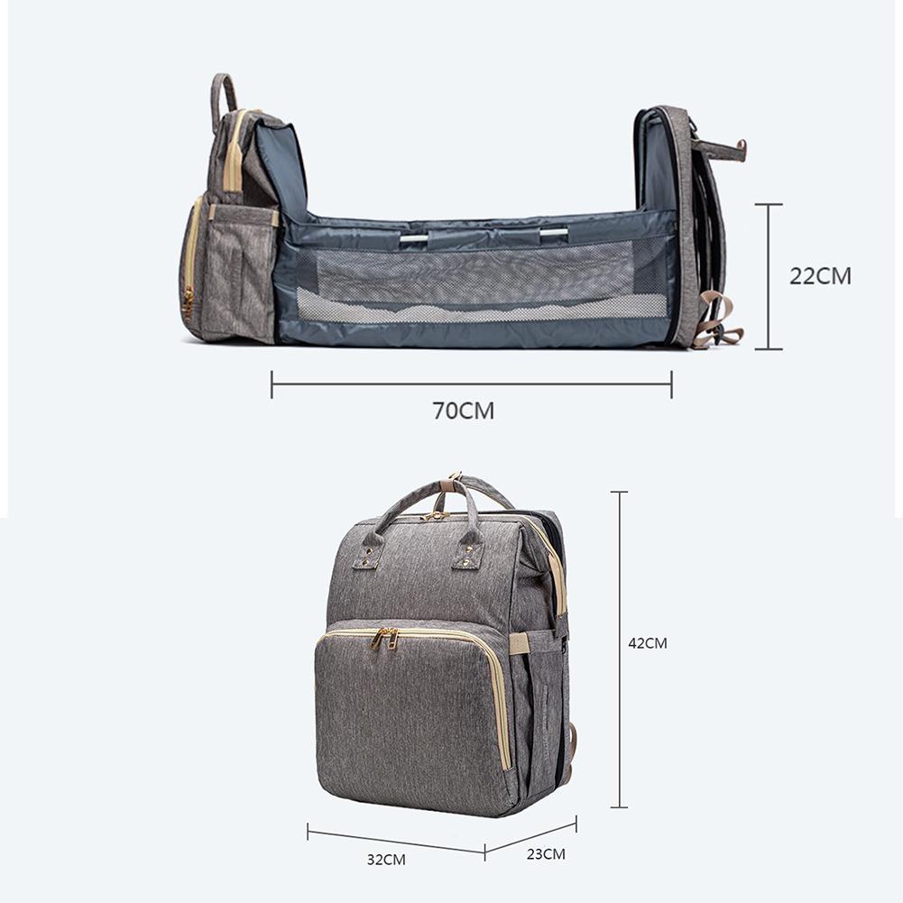 Convertible Baby Diaper Backpack for Hands-Free Travel