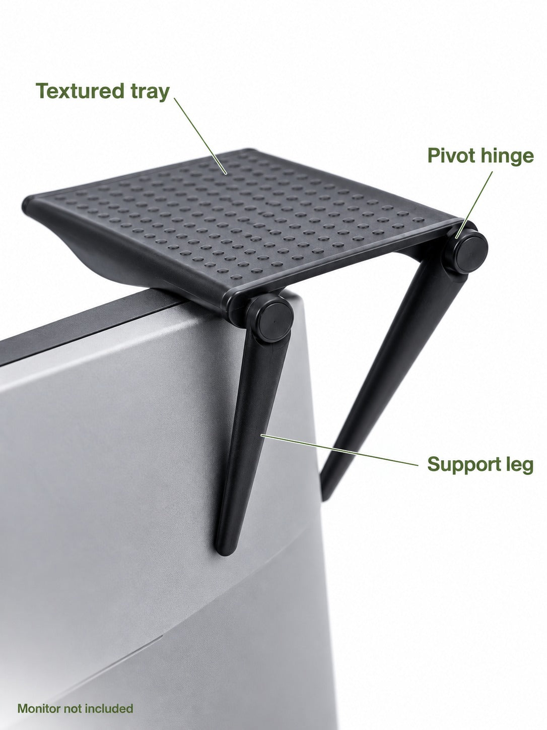 Monitor Shelf Clip Desk Organizer With Extra Storage