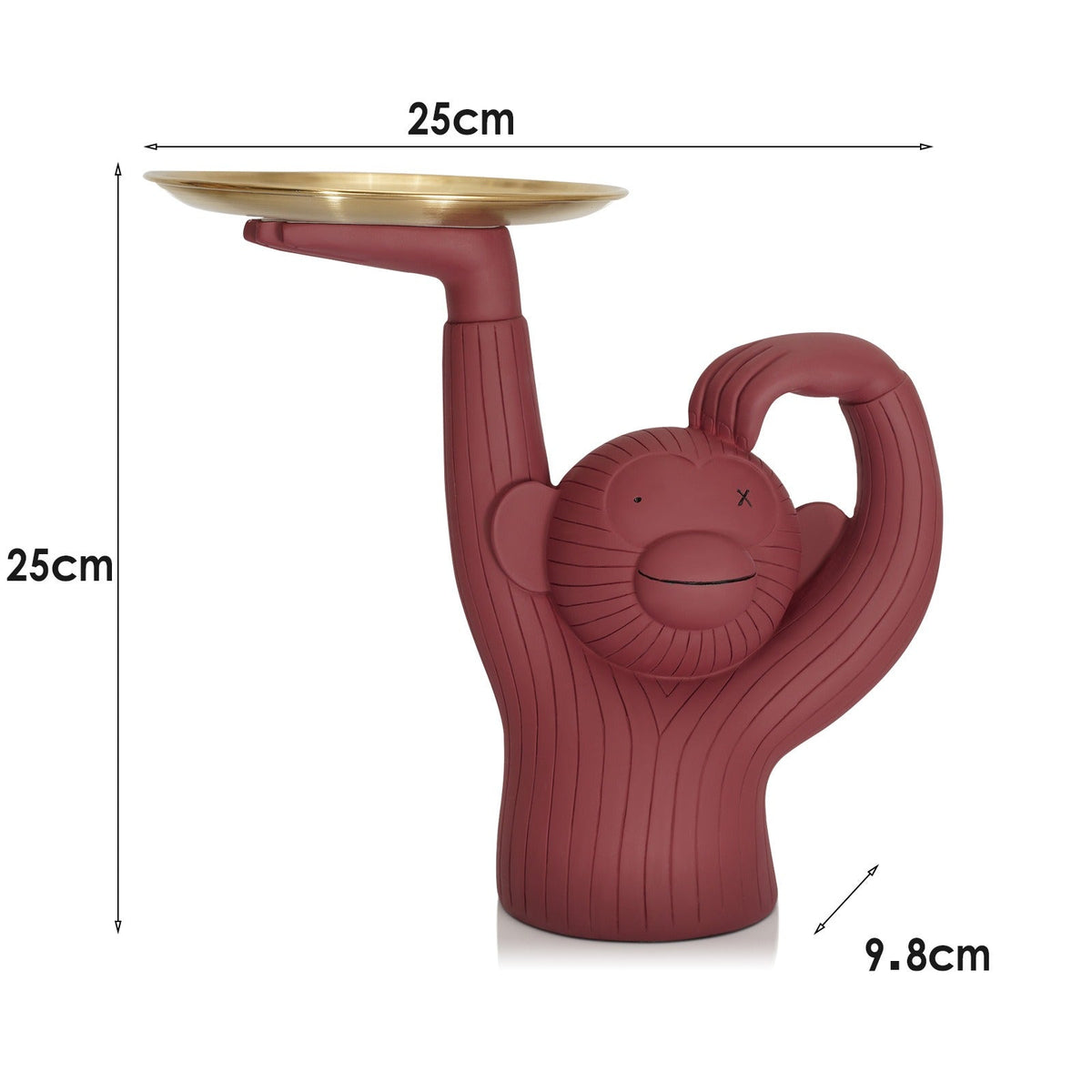 Monkey Tray Decor: Sculptural Catchall Accent Piece