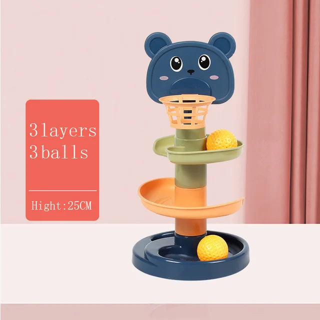 Montessori Rolling Ball Tower for Screen-Free Play