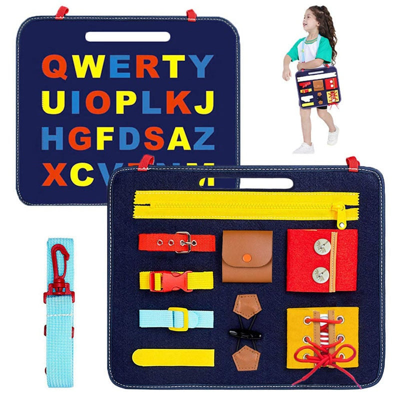 Montessori Busy Board for Hands-On Dressing Skills