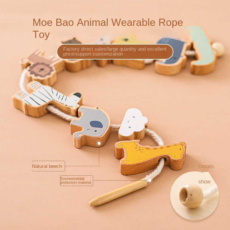 Montessori Lacing Beads Toy for Toddler Fine Motor