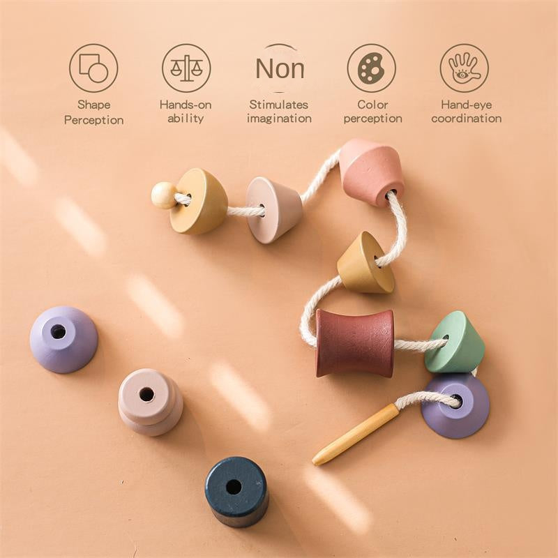 Montessori Lacing Beads Toy for Toddler Fine Motor