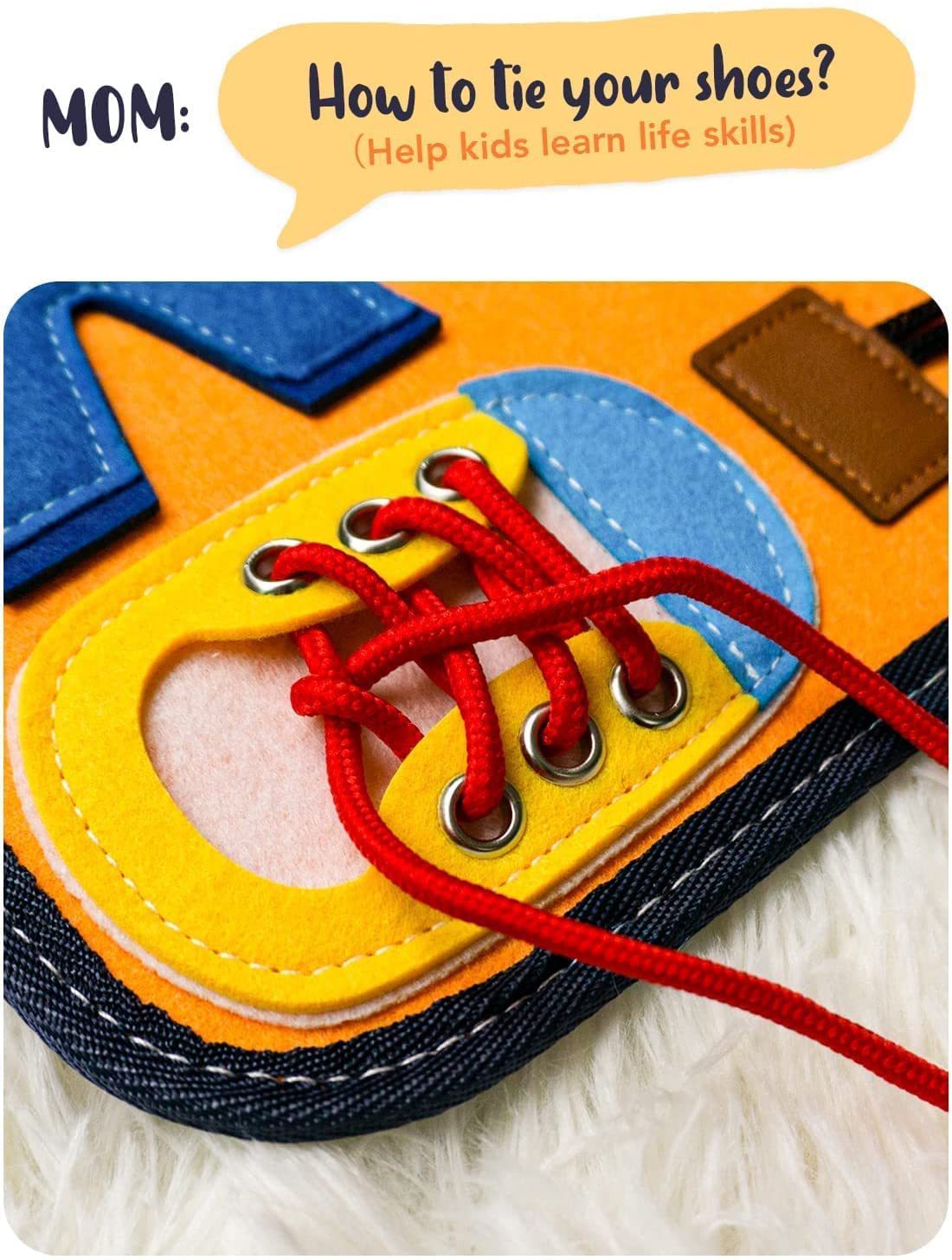 Montessori Busy Board Bag for Screen-Free Learning