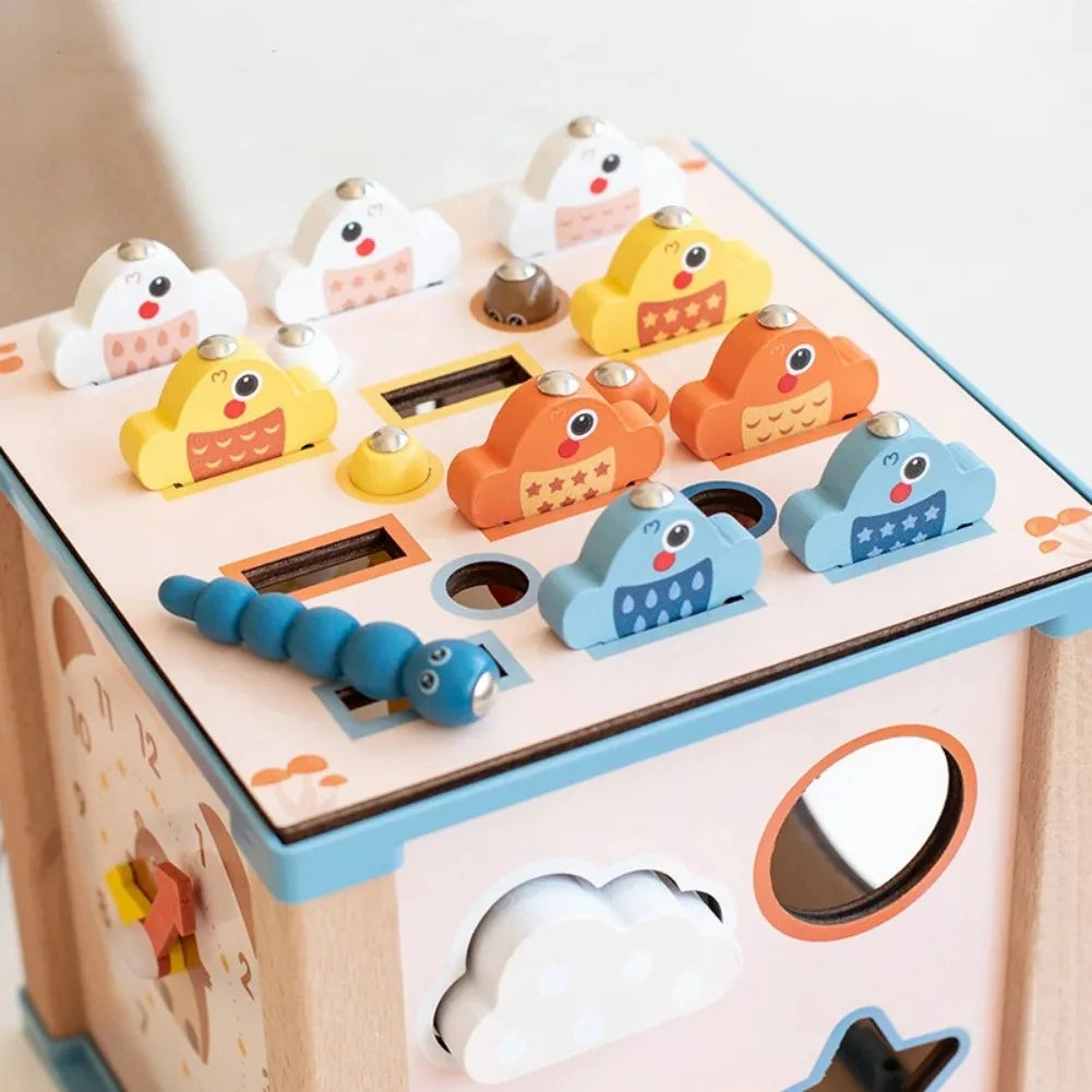Montessori Busy Box: 9-in-1 Screen-Free Learning Toy