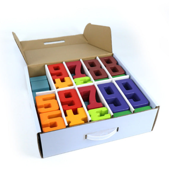 Wooden Number Blocks for Hands-On Early Math Learning