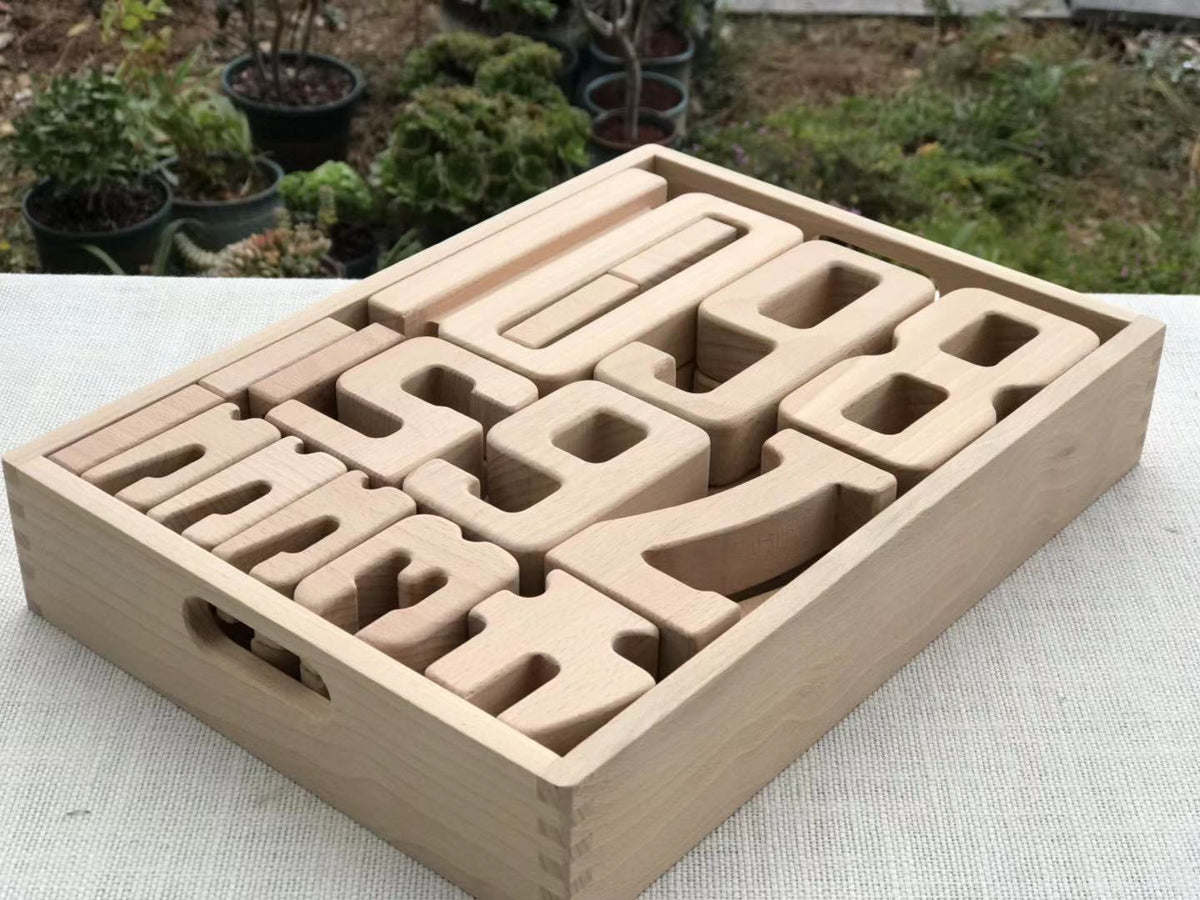 Wooden Number Blocks for Hands-On Early Math Learning