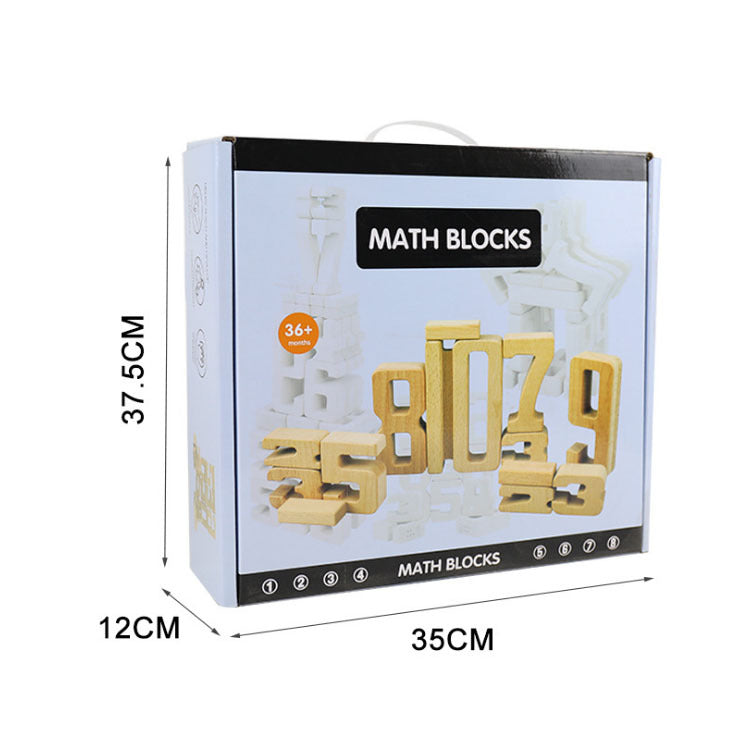 Wooden Number Blocks for Hands-On Early Math Learning
