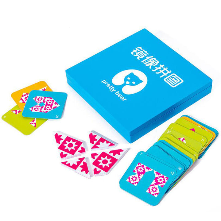 Montessori Mirror Puzzle Toy for Better Spatial Learning